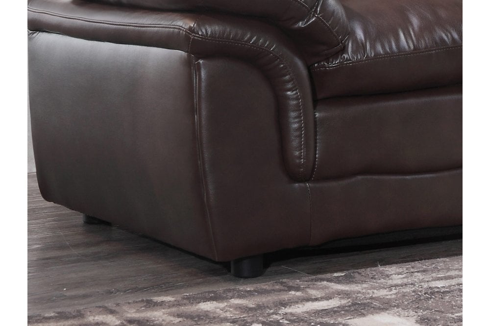 Verona Brown Leather 3+3 Seater Sofa Set