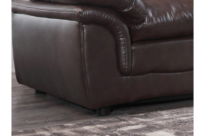 Verona Brown Leather 3+3 Seater Sofa Set