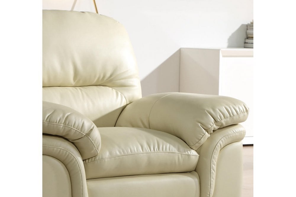 Verona Cream Leather 2+1 Seater Sofa Set