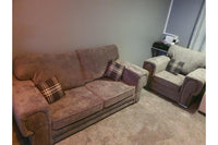 Verona High Back Grey Fabric 3+1 Seater Sofa Set - Furniture Instore