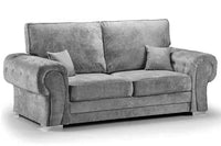 Verona High Back Grey Fabric 3+2 Seater Sofa Set - Furniture Instore