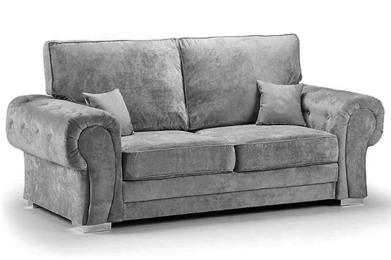 Verona High Back Grey Fabric 3+2 Seater Sofa Set - Furniture Instore
