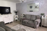 Verona High Back Grey Fabric 3+2 Seater Sofa Set - Furniture Instore