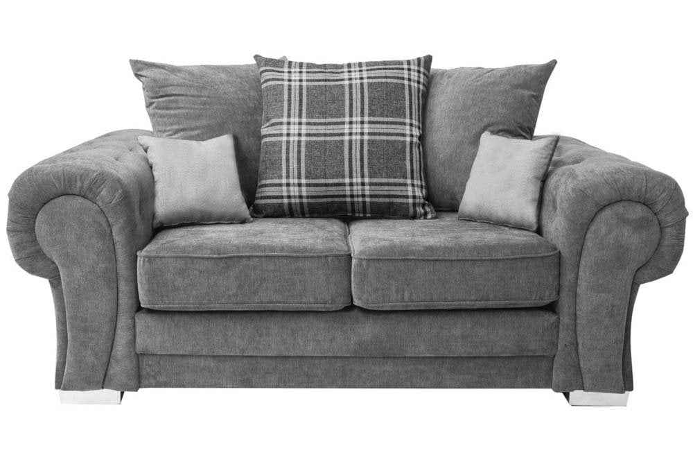 Verona Scatter Grey Fabric 3+2+1 Seater Sofa Set