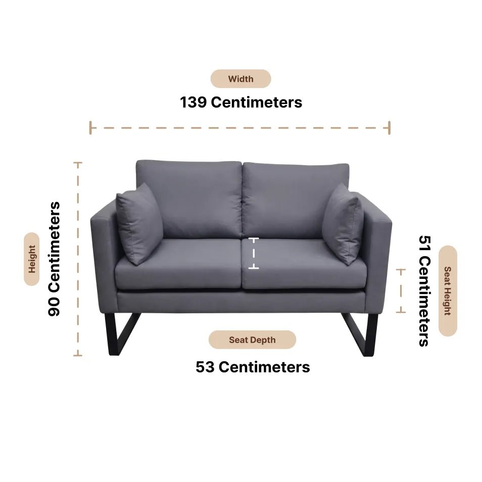 Garden Sofa Outdoor 2 Seater - Furniture Instore