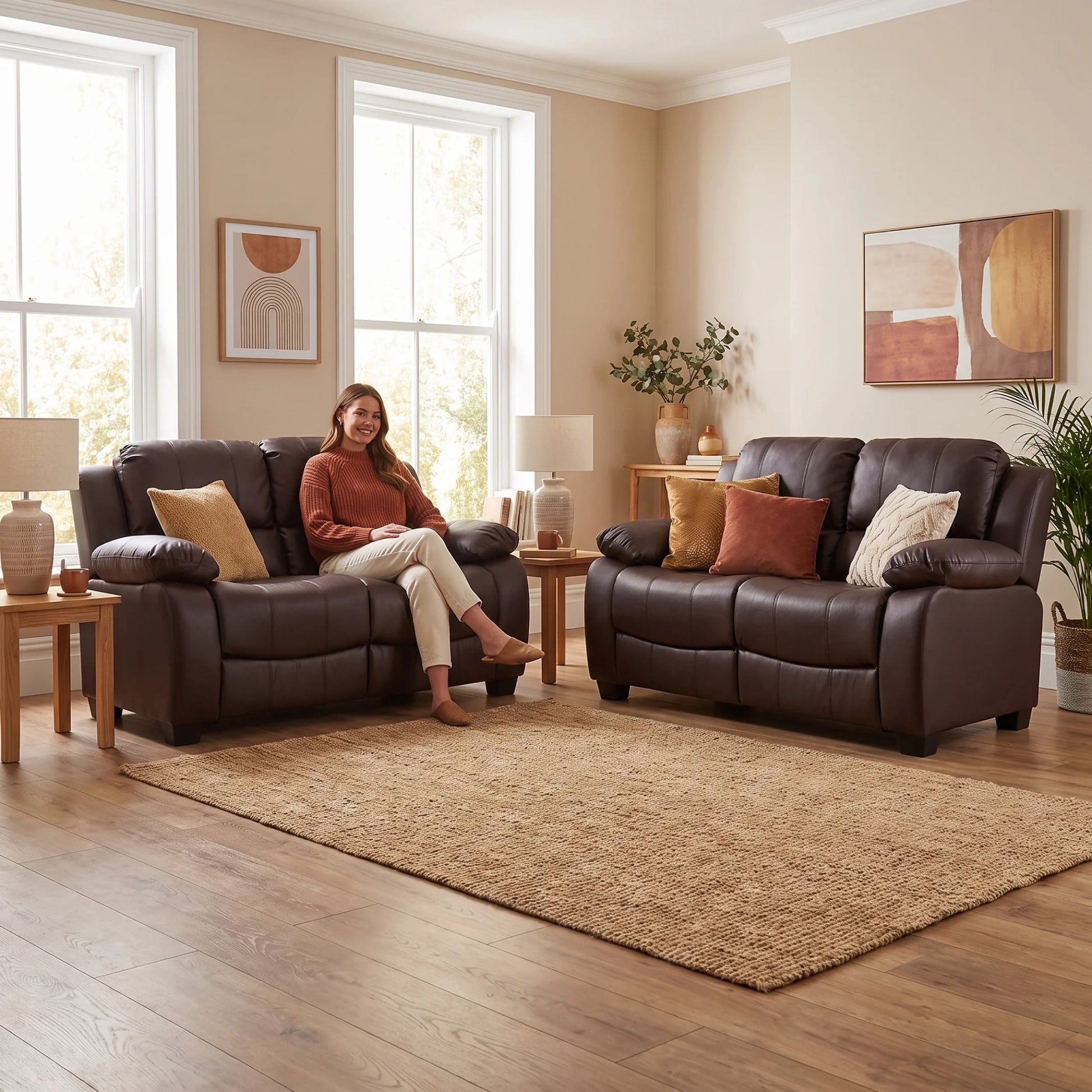 valerie-brown-leather-modern-2-2-seater-set