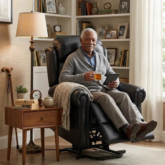 hunson-black-leather-rise-recline-chair