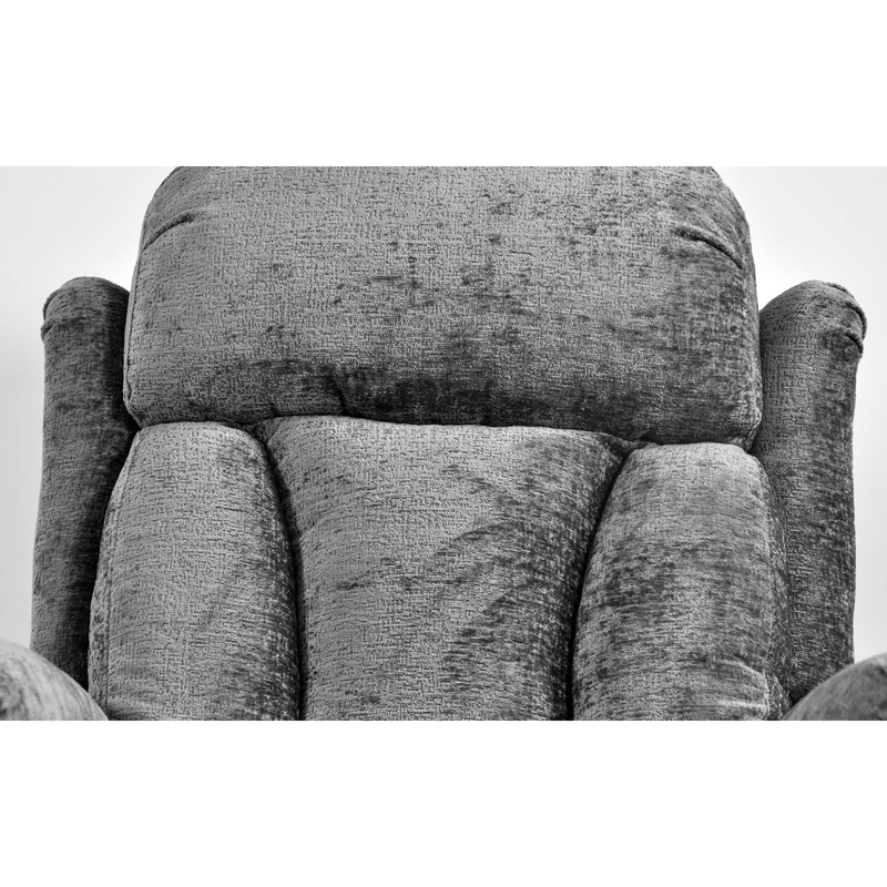 Gray textured armchair on a white background