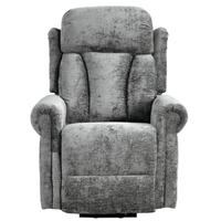 Hunson Grey Fabric Rise & Recline Mobility Chair