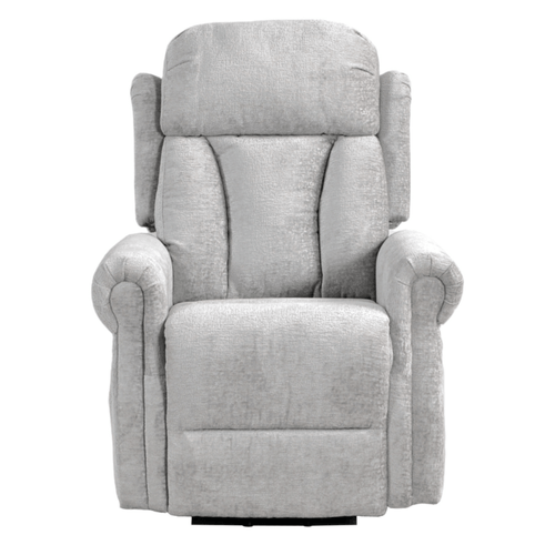 Hunson Light Grey Fabric Rise & Recline Mobility Chair