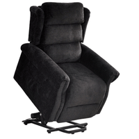 Gray recliner chair on a white background