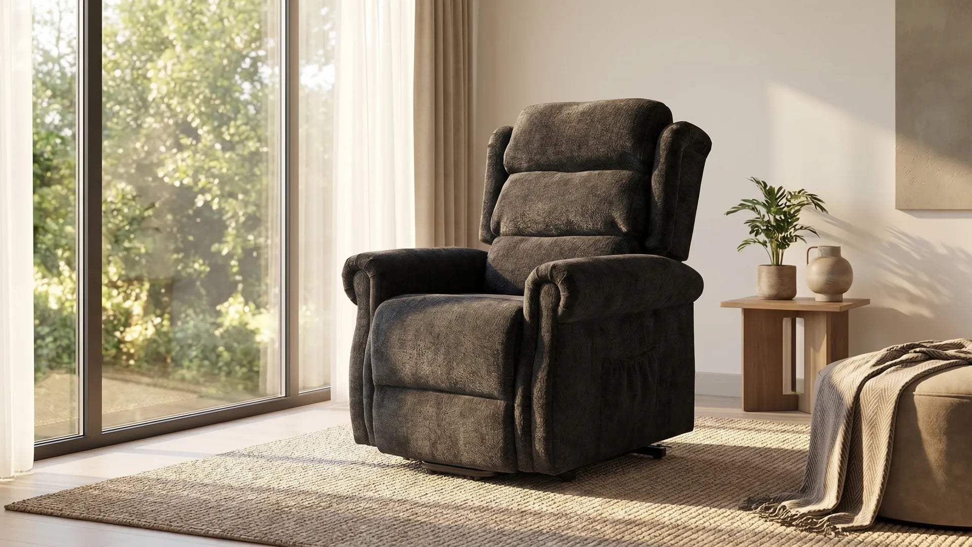 kingsbury-black-fabric-rise-recliner-mobility-chair