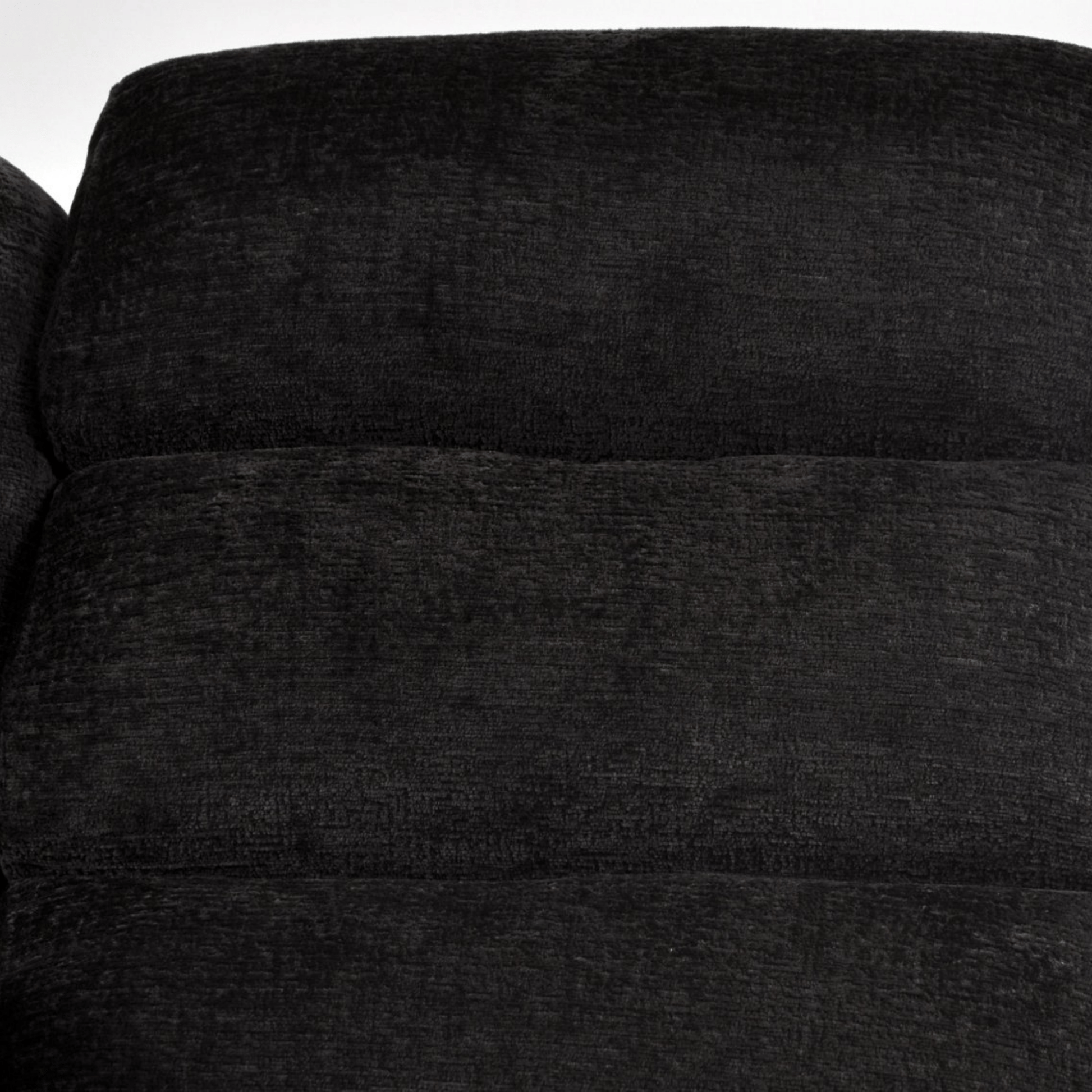 Close-up of a dark gray fabric surface