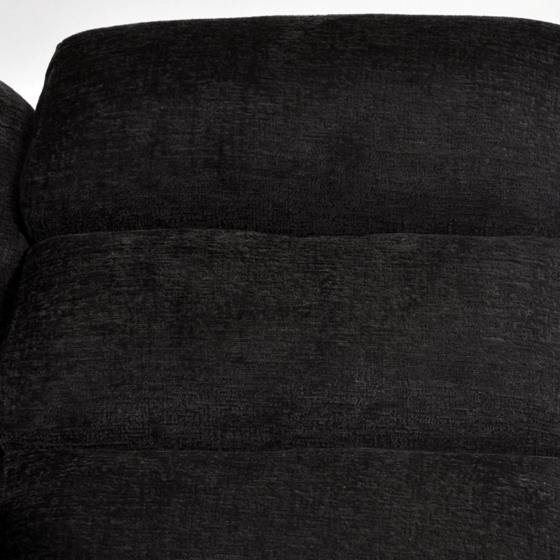 Close-up of a dark gray fabric surface
