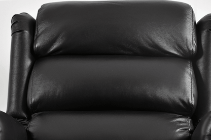 Kingsbury Genuine Leather Black Rise & Recline Mobility Chair