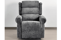 Kingsbury Grey Fabric Rise & Recline Mobility Chair - Furniture Instore