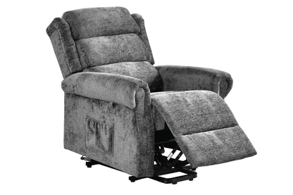 Kingsbury Grey Fabric Rise & Recline Mobility Chair