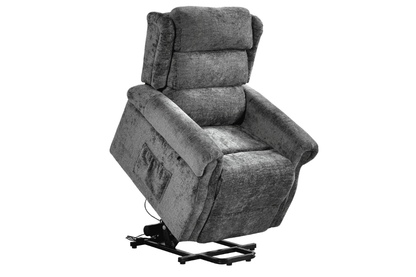 Kingsbury Grey Fabric Rise & Recline Mobility Chair