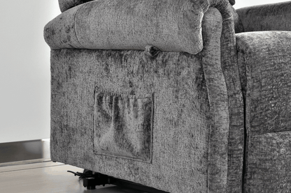 Kingsbury Grey Fabric Rise & Recline Mobility Chair