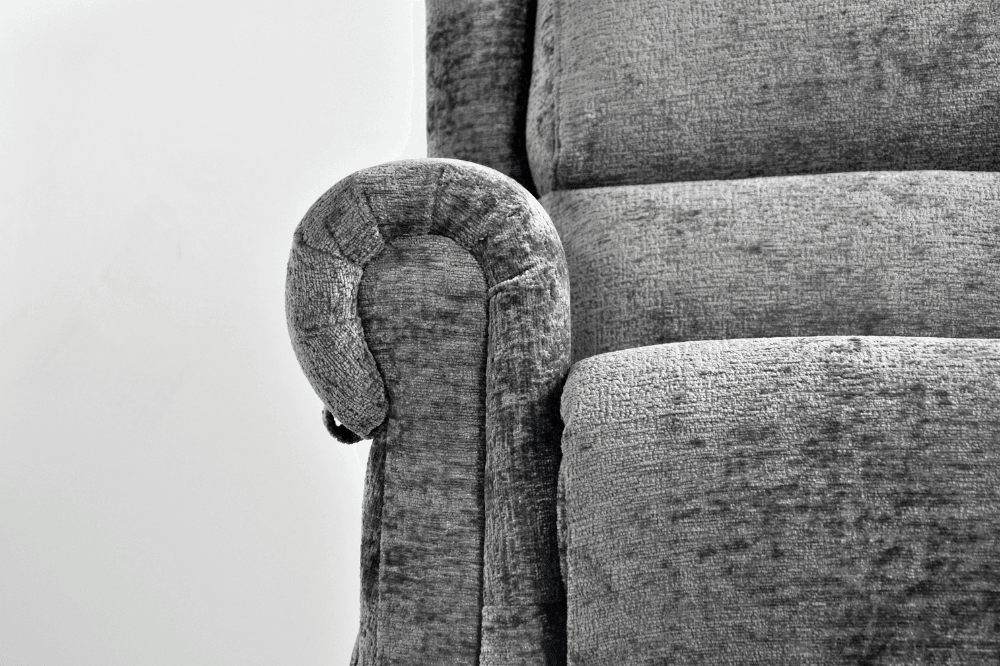 Kingsbury Grey Fabric Rise & Recline Mobility Chair