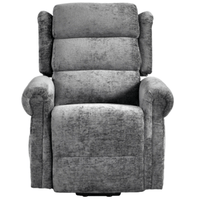 Kingsbury Light Grey Fabric Rise & Recline Mobility Chair