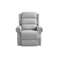 Kingsbury Light Grey Fabric Rise Recliner Mobility Chair