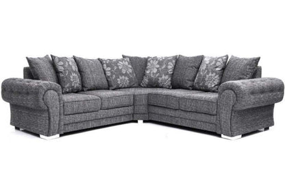 Malmo Grey Fabric Corner Sofa - Furniture Instore