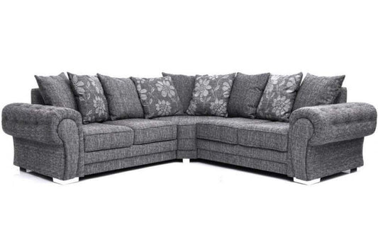 Malmo Grey Fabric Corner Sofa - Furniture Instore