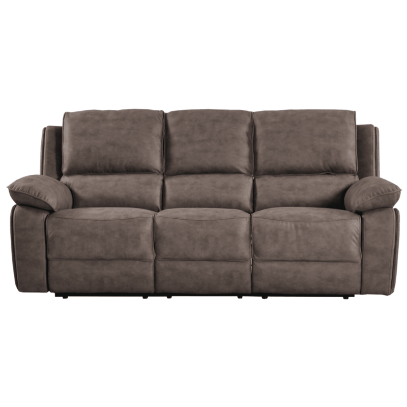 Brown sofa on a white background