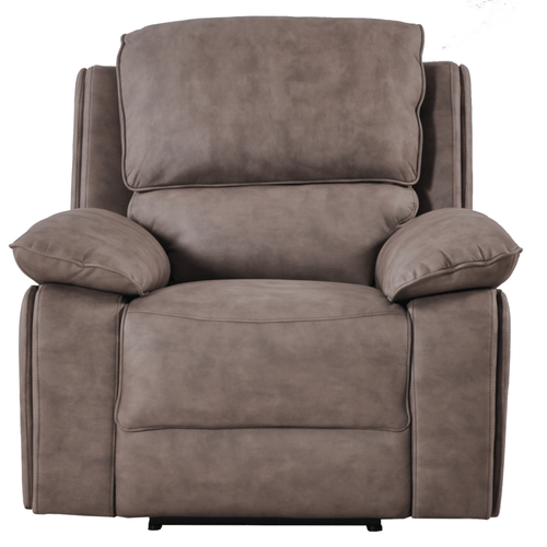 Maple Brown Suede Fabric Electric Recliner Armchair