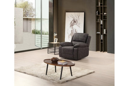 Maple Grey Suede Fabric Electric Recliner 3+1+1 Seater Sofa Set