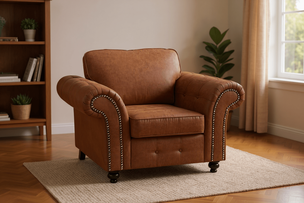 Oakland Tan Suede 3+1 Seater Sofa Set - Furniture Instore