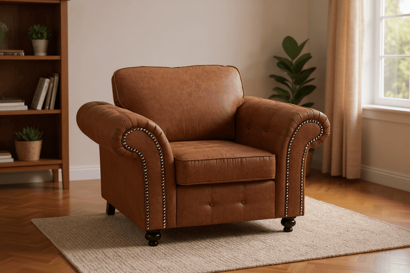 Oakland Tan Suede 3+1 Seater Sofa Set - Furniture Instore