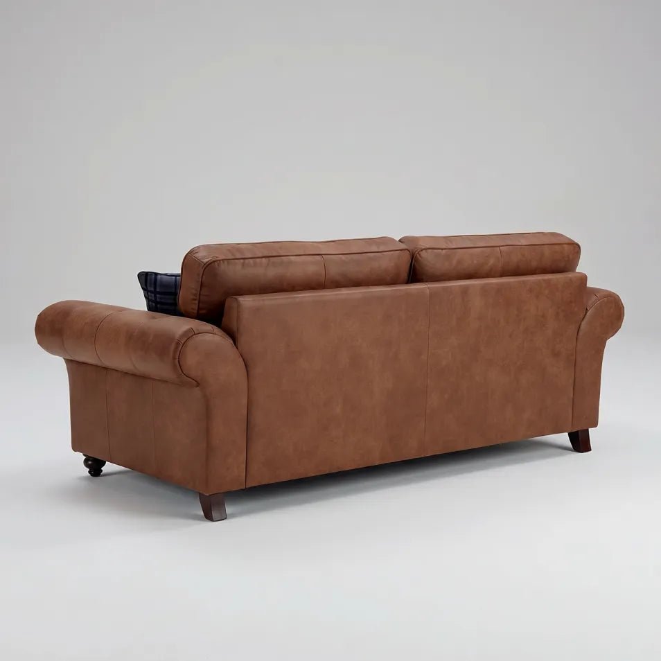 Oakland Tan Suede 3 Seater Sofa - Furniture Instore