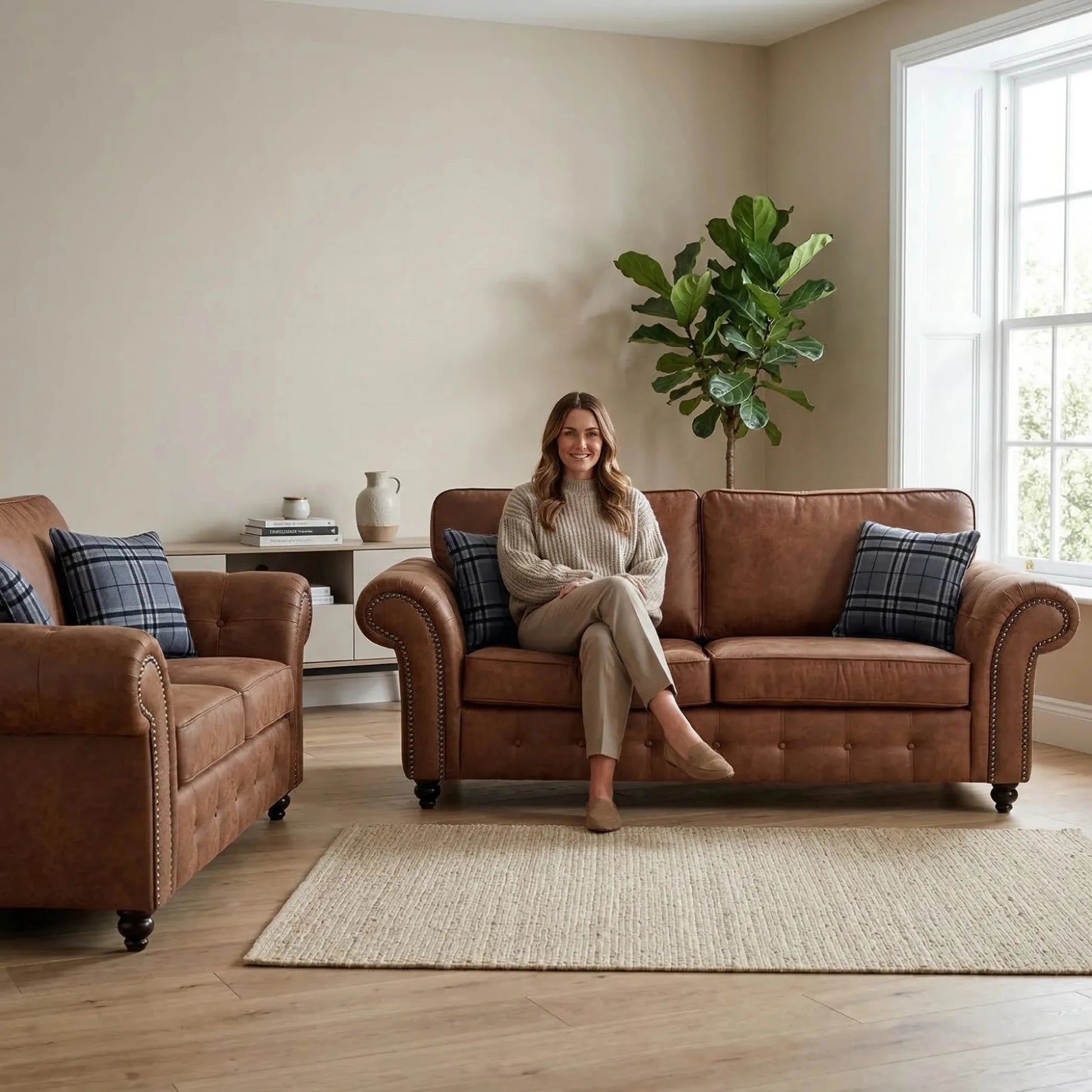 oakland-tan-suede-sofa-set