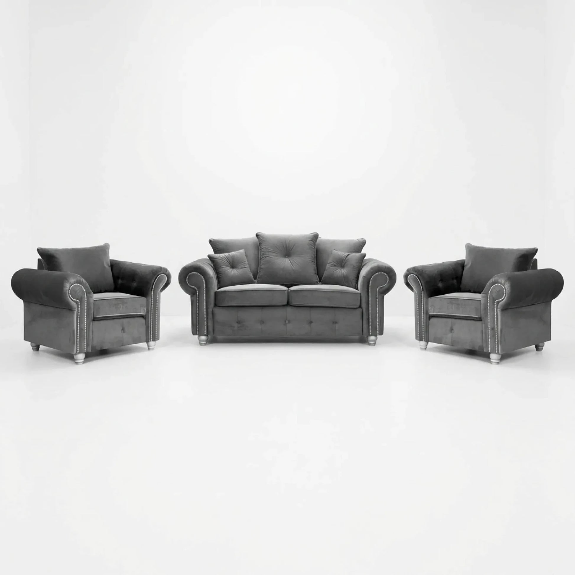 grey-fabric-velvet-sofa-set