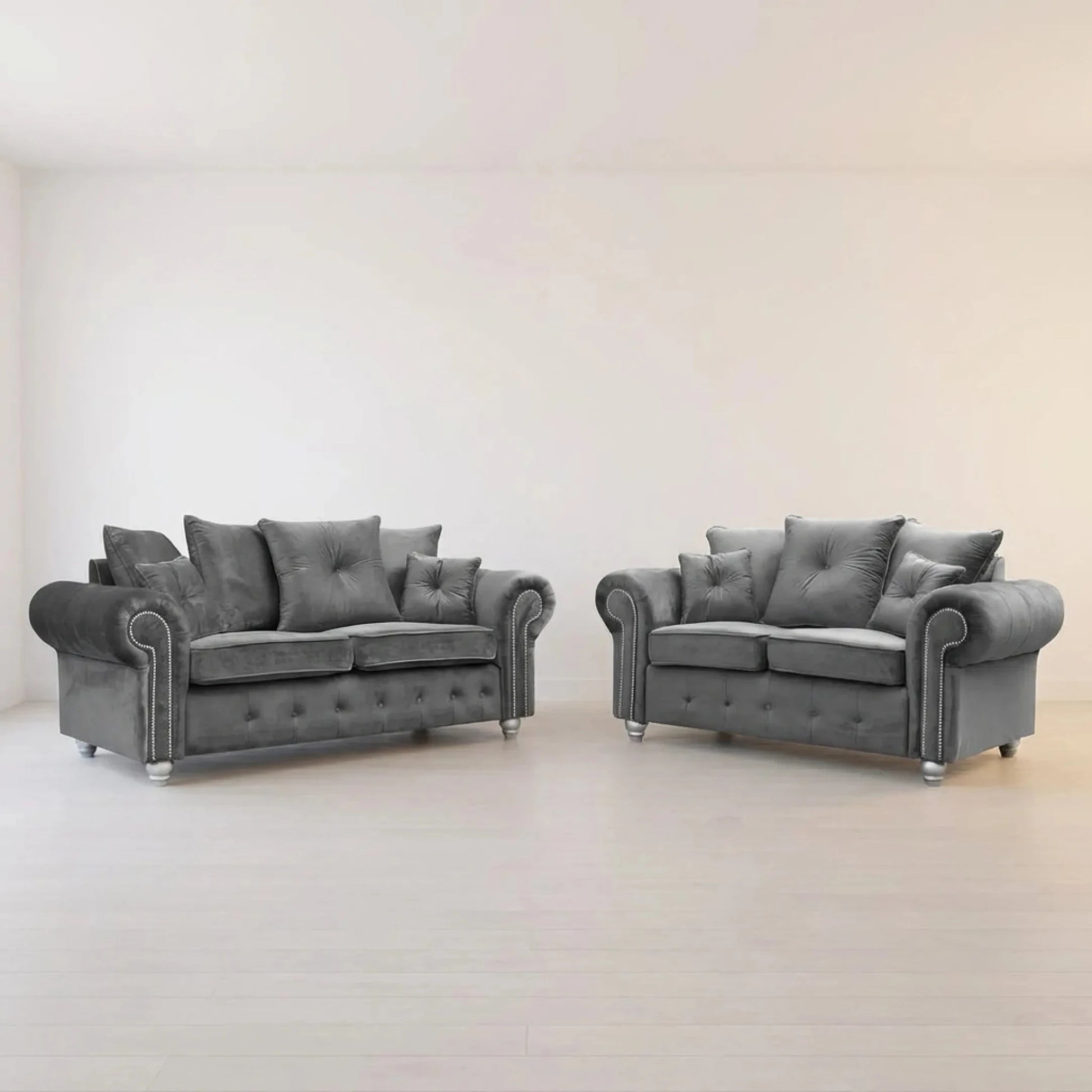 grey-fabric-velvet-sofa-set