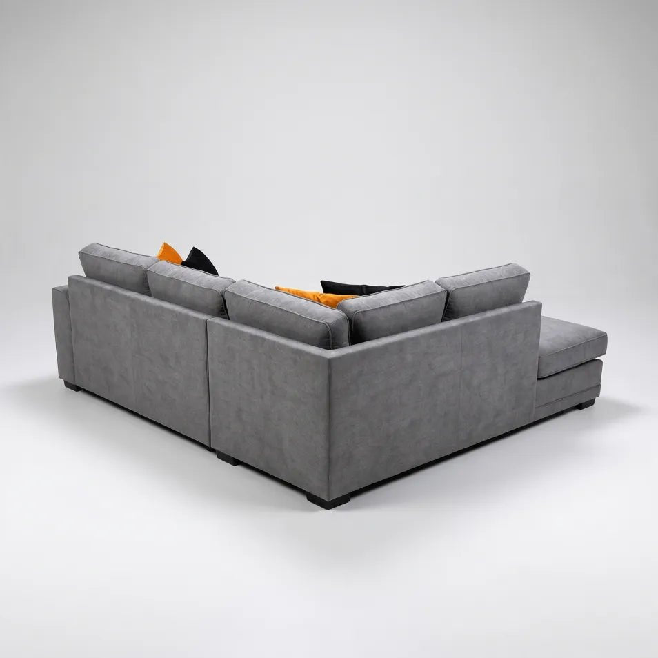 Orka Sofa Grey Fabric Left Hand Corner Sofa - LHC - Furniture Instore