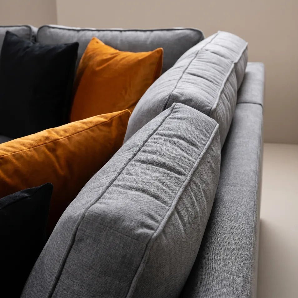 Orka Sofa Grey Fabric Right Hand Corner Sofa - RHC - Furniture Instore