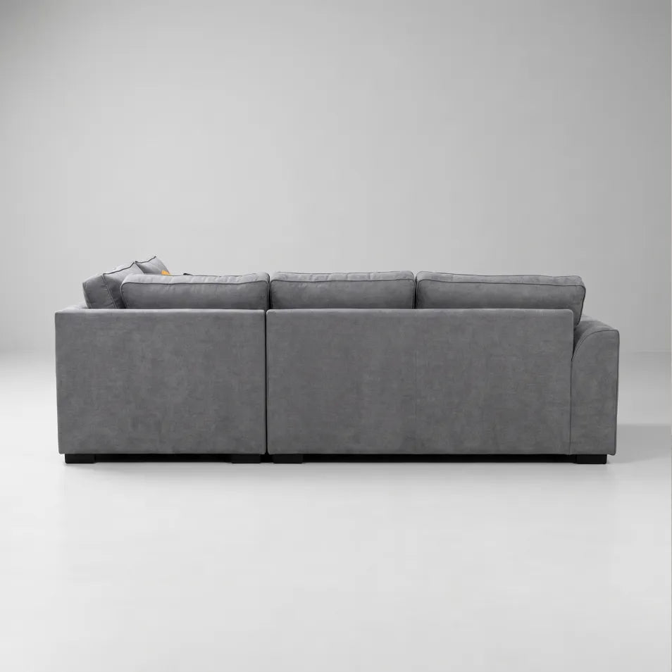 Orka Sofa Grey Fabric Right Hand Corner Sofa - RHC - Furniture Instore