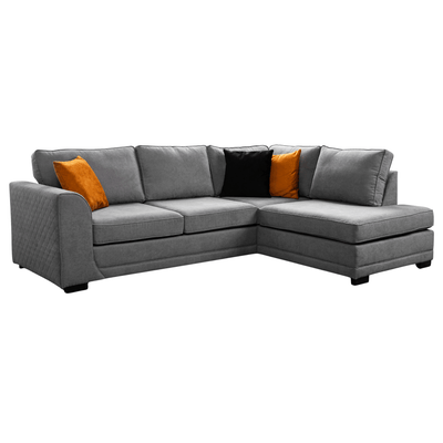 Orka Sofa Grey Fabric Right Hand Corner Sofa - RHC