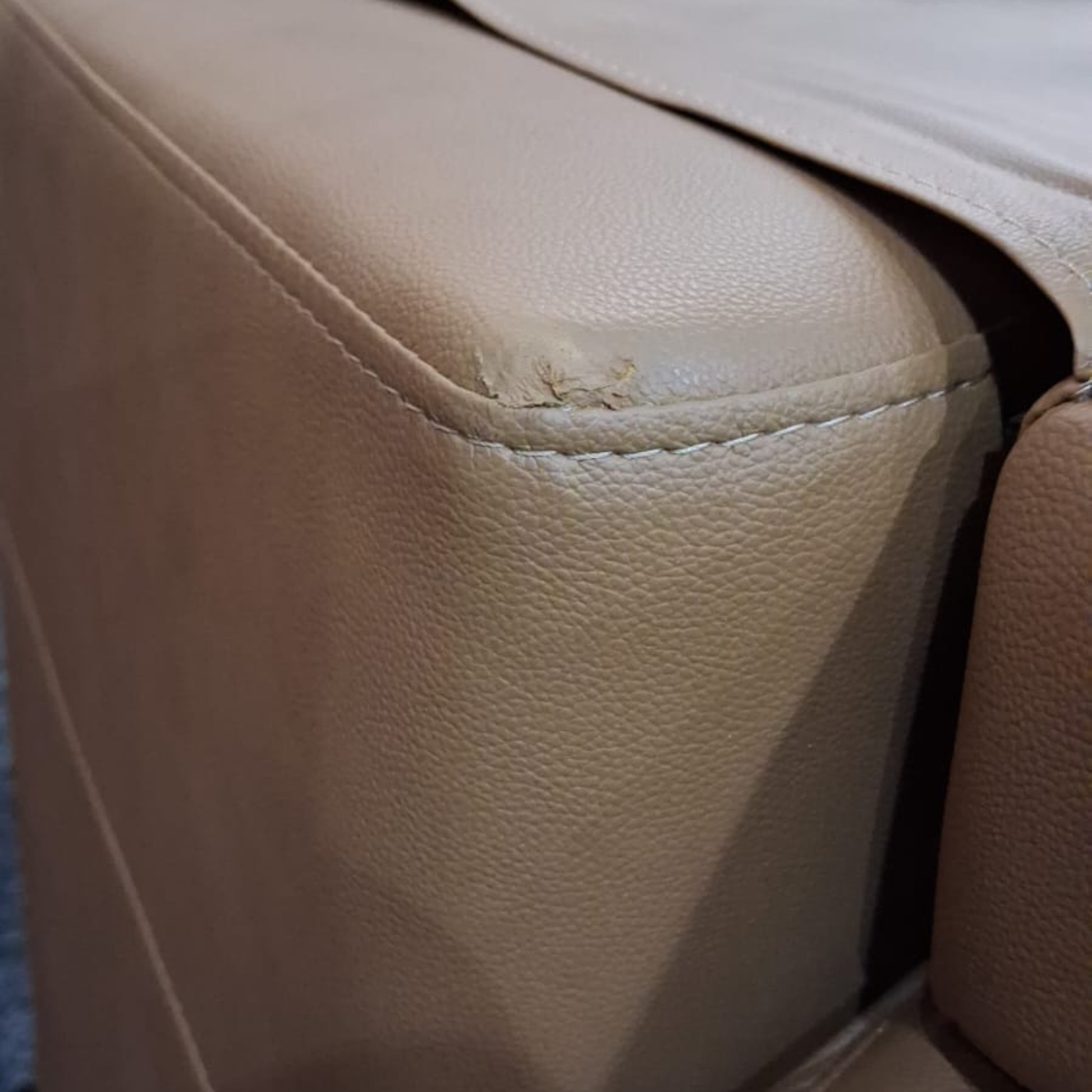 Outlet Dalmore Genuine Leather Caramel 3 Seater Sofa - Furniture Instore