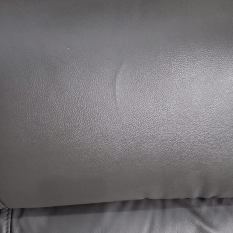 Close-up of gray leather surface