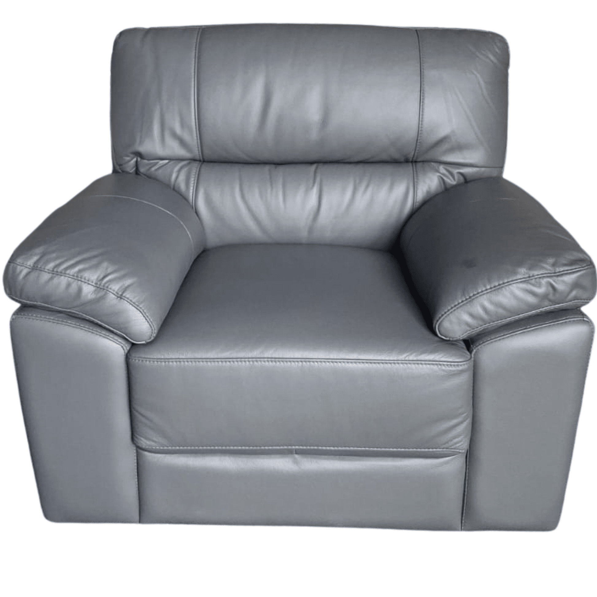 outlet-grey-leather-accent-chair