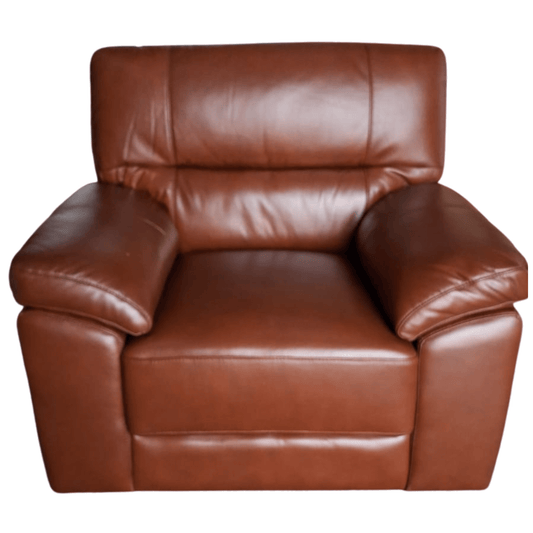 Outlet Dalmore Genuine Leather Tan Armchair - Furniture Instore