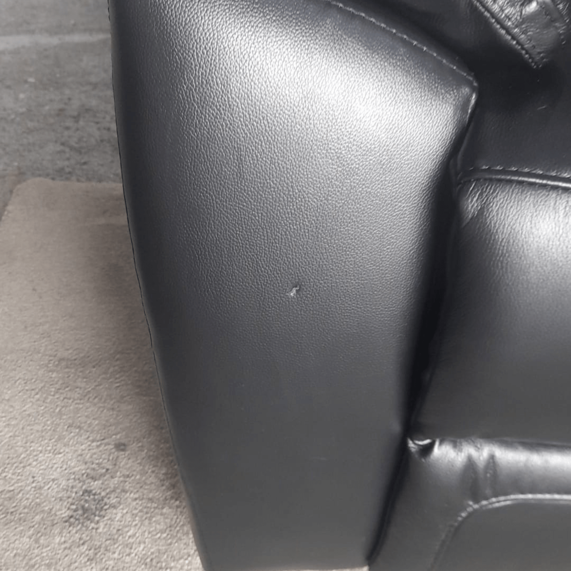 Outlet Dandrea Genuine Leather Black Electric Power Recliner 2 Seater - Furniture Instore