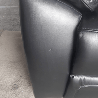 Outlet Dandrea Genuine Leather Black Electric Power Recliner 2 Seater - Furniture Instore