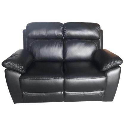 Outlet Dandrea Genuine Leather Black Electric Power Recliner 2 Seater - Furniture Instore
