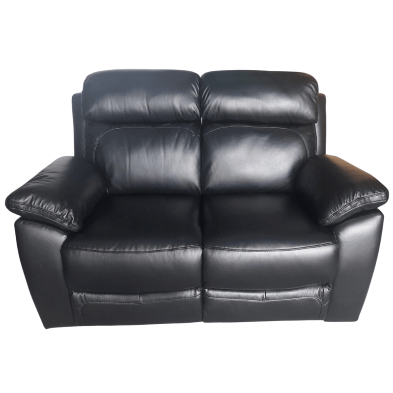 Outlet Dandrea Genuine Leather Black Electric Power Recliner 2 Seater - Furniture Instore