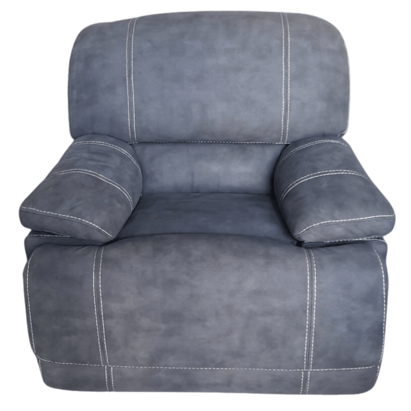 Grey fabric sofa on a white background 